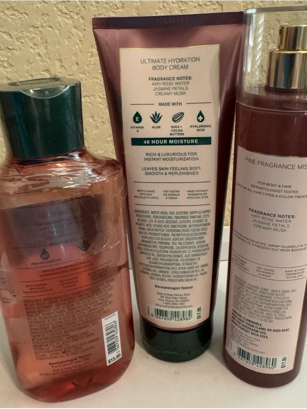 NWT Bath & Body Works 3pc Rose Set - Picture 7 of 11